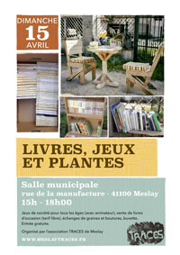 affiche jeux livres et plantes