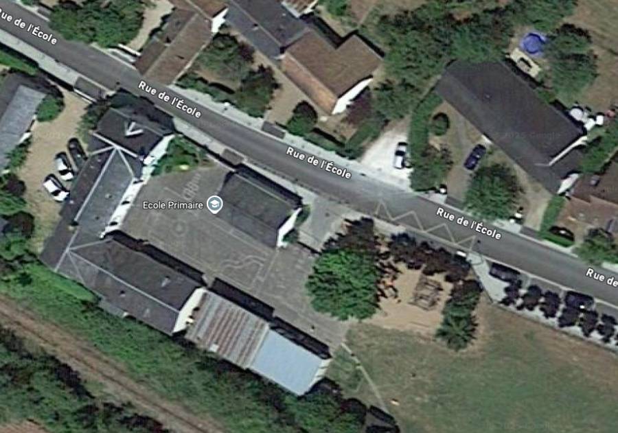vue satellite de lécole d'Areines